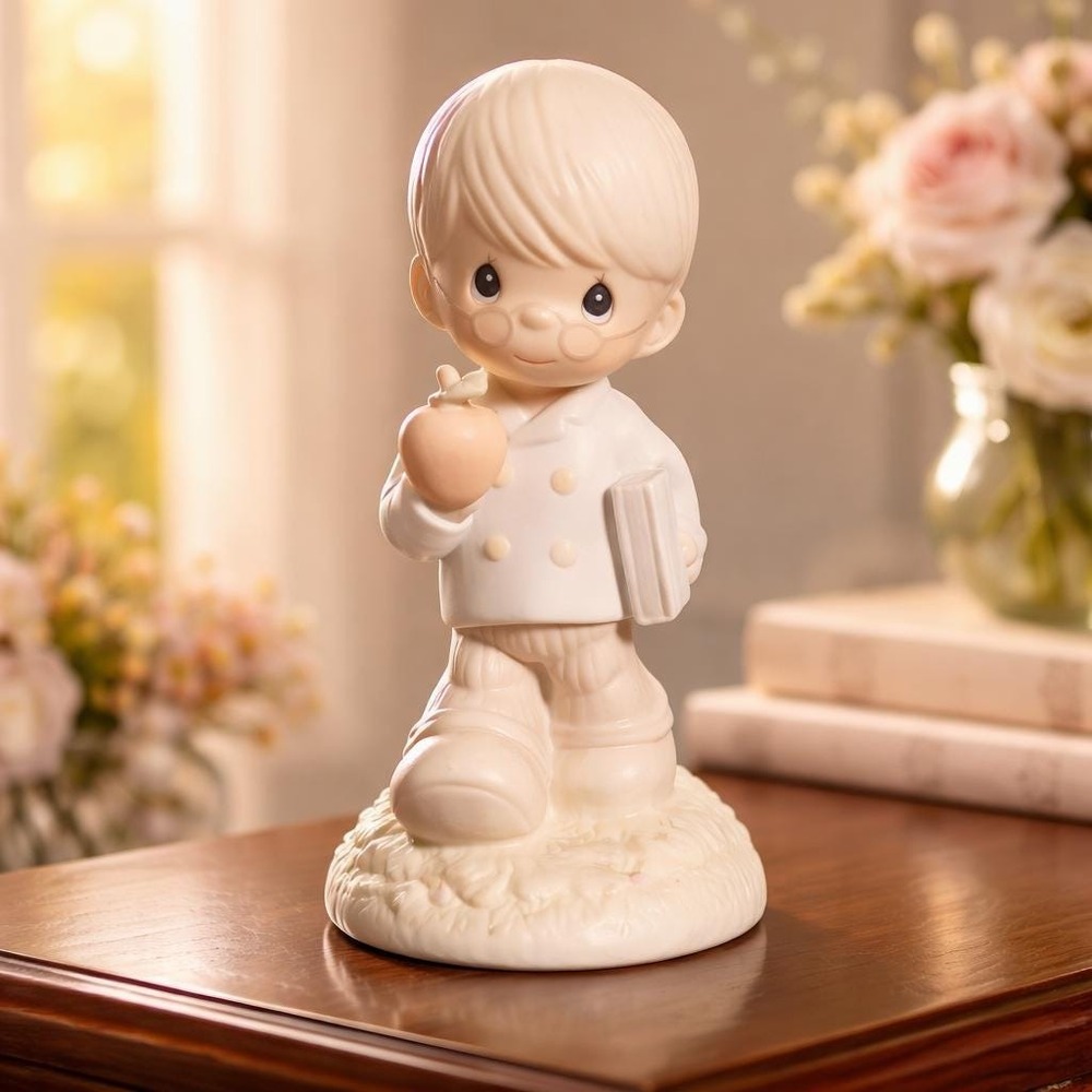 To The Apple Of God's Eye Precious Moments Porcelain Figurine 1993